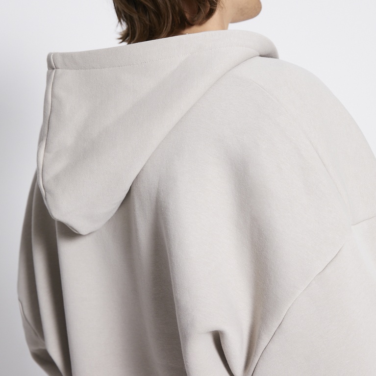 Zip hoodie "Above" Beige